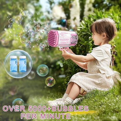 Automatic Bubble Gun - Rocket Launcher & Powerful Blower Toy